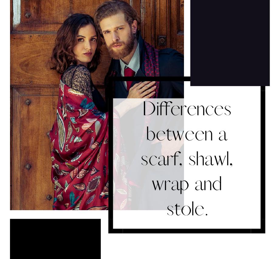 difference scarf, wrap shawl stole