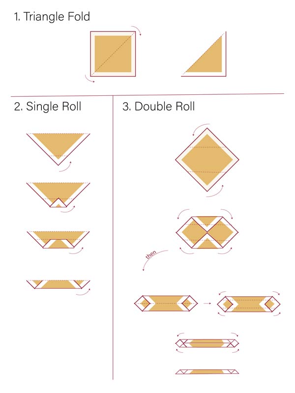 How to fold a large bandana neckerchief scarf