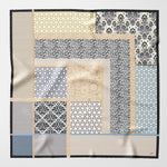 Dafne – Zijden sjaal – Beige & Grijs