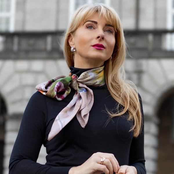 Elizabetta Italian silk scarves how to wear tutorial