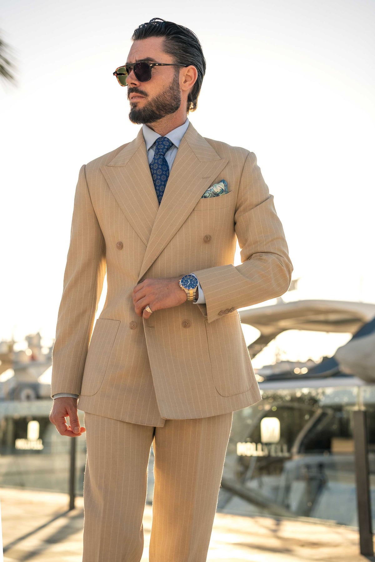 best blue silk tie