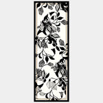 Luxury silk satin shawl in black and sofft white