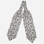 Ivory Paisley Italian Silk Ascot Tie