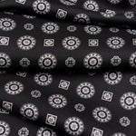 Mens Black Italian Tuxedo Silk Scarf