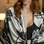 Luxury silk satin shawl for dresses