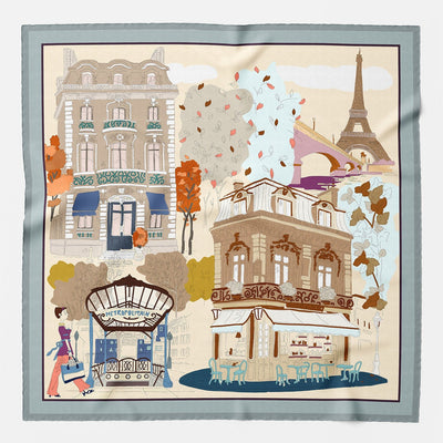 Luxury Italian designer silk scarf