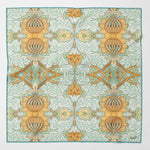 Aqua Silk Italian Suit Pocket Square