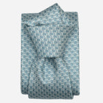 Men's Designer Italian Silk Tie Aqua