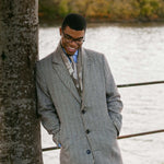 Men's lightweight soft Italian designer wool scarf