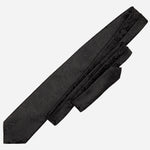 Men's Black Floral Italian Silk Tie