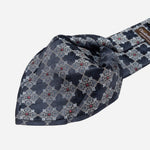 Italian Blue Designer Handmade Silk Tie