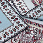 Italian Silk Neckerchief - Paisley Blue