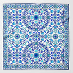 Blue Turquoise Silk Italian Pocket Square