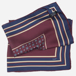 Burgundy Italian Silk Neckerchief