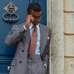 Orange Handmade Italian Silk Tie