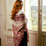 Berry Red Modal Cashmere Square Scarf