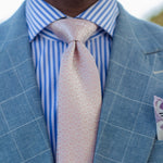 Italian Designer Dusty Rose Silk Necktie