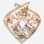 Women's Silk Bandana Gold Floral