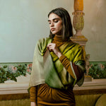 Green Modal Silk Square Scarf