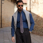 Luxury handmade grenadine silk necktie