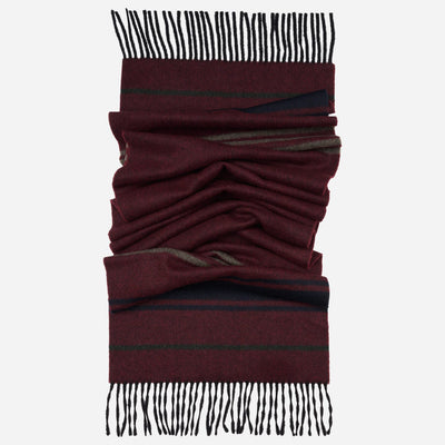 Burgundy Italian Wool Cashmere Scarf
