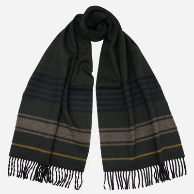 Green Italian Wool Cashmere Scarf