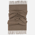Tan Wool Cashmere Scarf