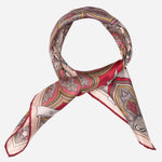 Women's Silk Bandana Cherry Red