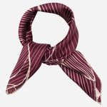 Burgundy Floral Italian Silk Bandana