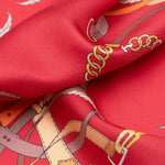 Women's Red Italian Silk Bandana