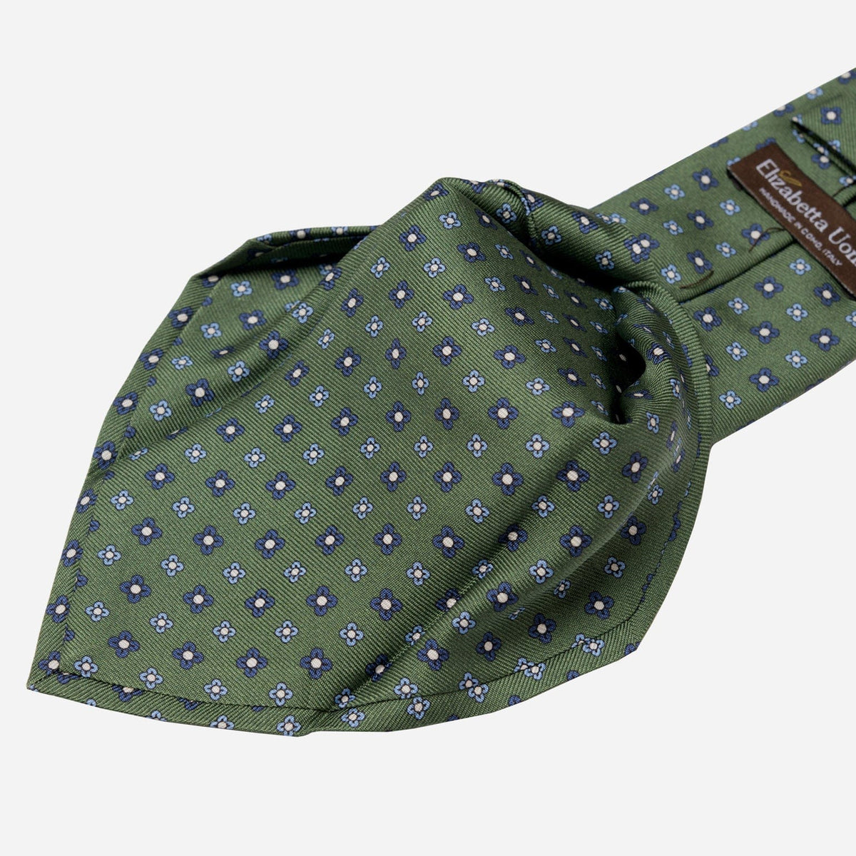 Green Handmade Italian Silk Tie