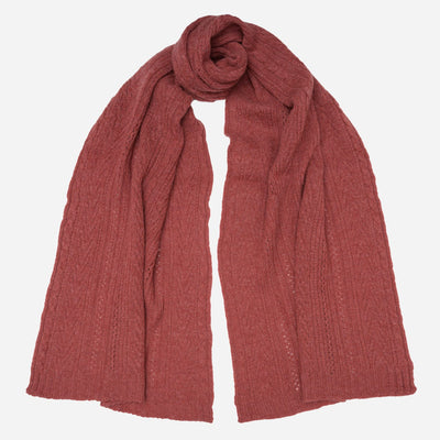 Coral Pink Pure Italian Cashmere Scarf