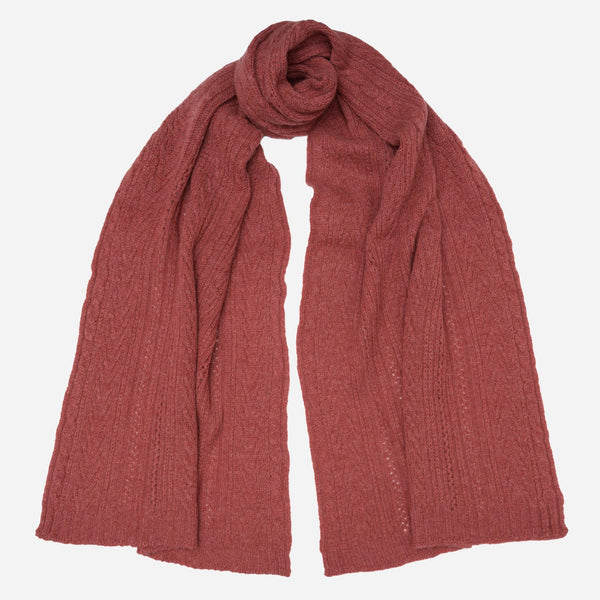 Coral Pink Pure Italian Cashmere Scarf