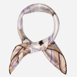Women's Silk Bandana Floral Lavender