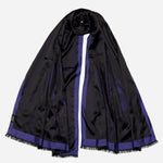 Sapphire Italian Silk Satin Shawl