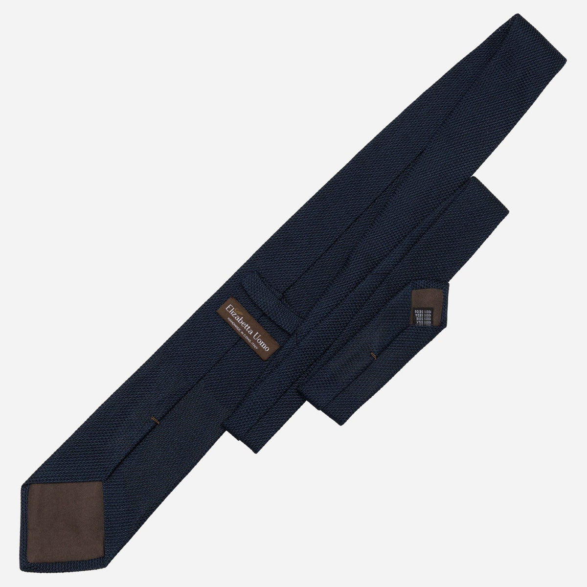 Best navy blue Italian grenadine tie