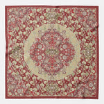 Berry Red Modal Cashmere Square Scarf