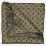 Sage Green Double Sided Silk Pocket Square