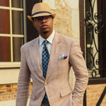 Luxury silk pocket square large hand-rolled