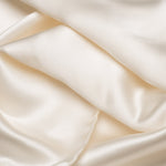 Hand Rolled Italian White Silk Pocket Square