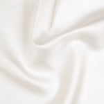 Italian White Navy Silk Pocket Square