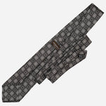 Designer Vintage Black Silk Necktie