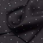 Mens Black Polka Dot Italian Silk Scarf