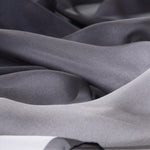 Black Ombre Large Silk Wrap Shawl