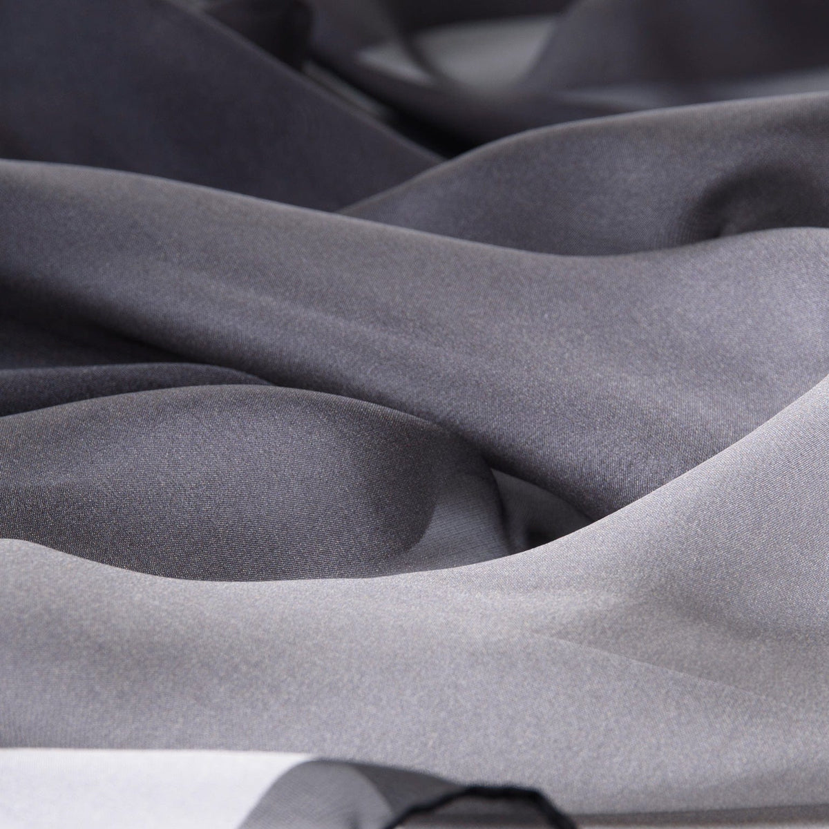 Black Ombre Large Silk Wrap Shawl