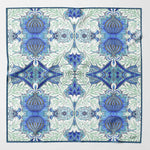 Blue and Mint William Morris Design Pocket Square