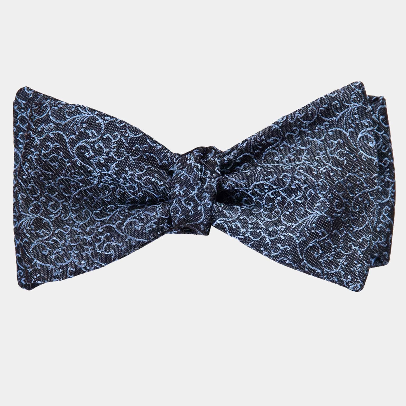 Men's Italian Silk Bow Tie - Ice Blue