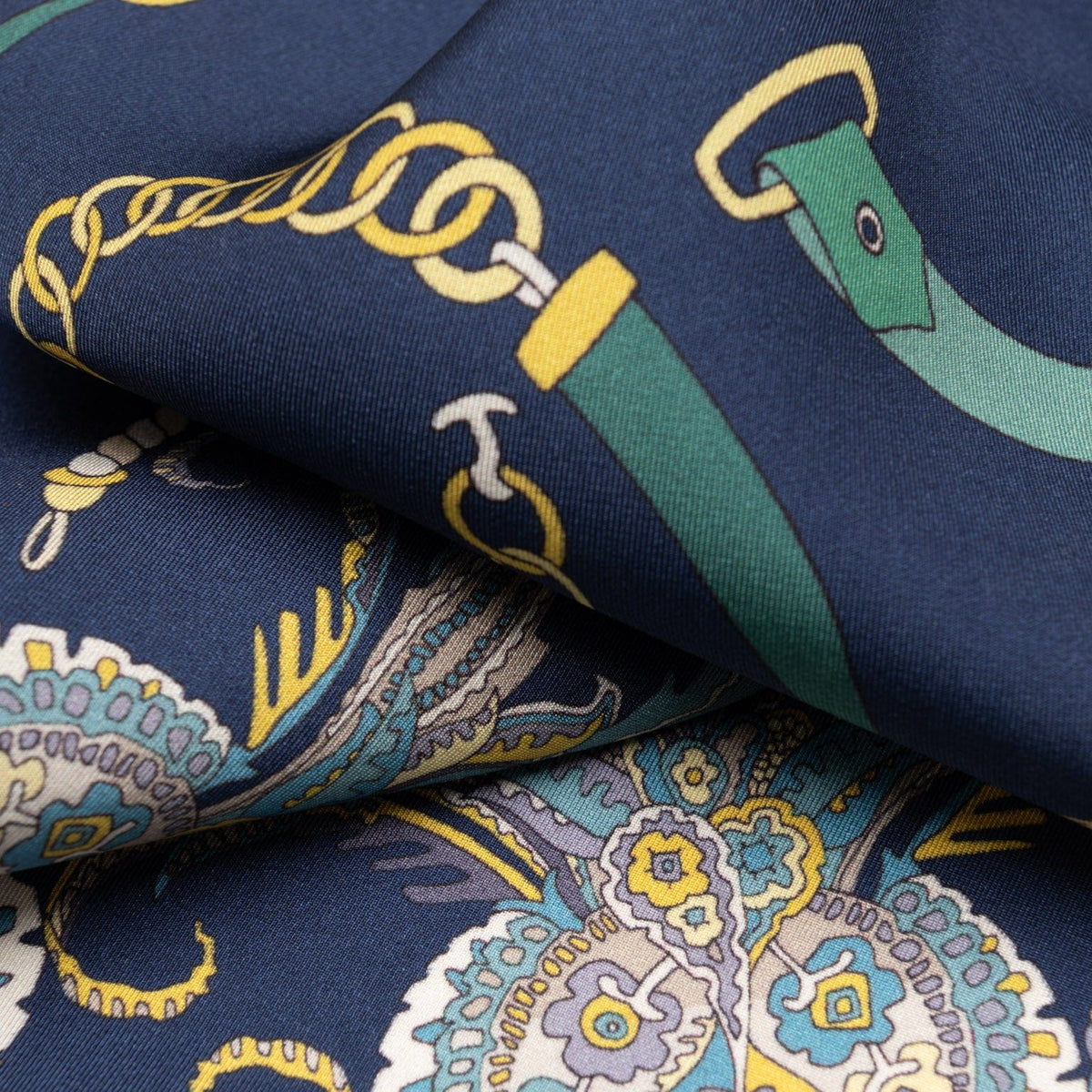 Women's Blue Italian Silk Bandana