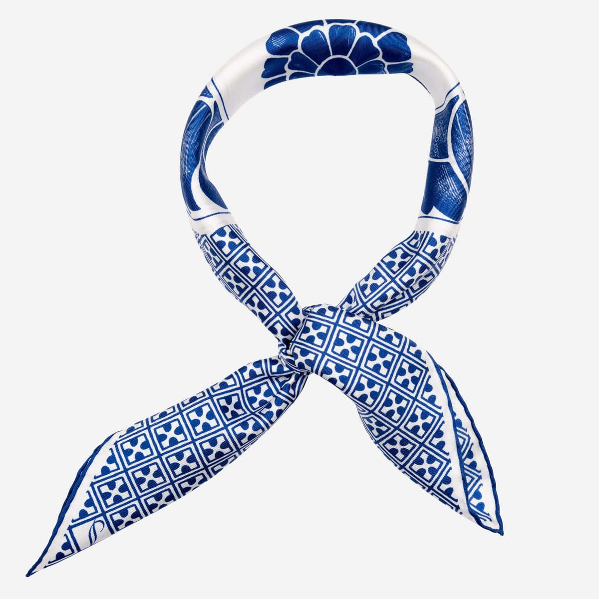 Men's Silk Bandana Neckerchief - Blue