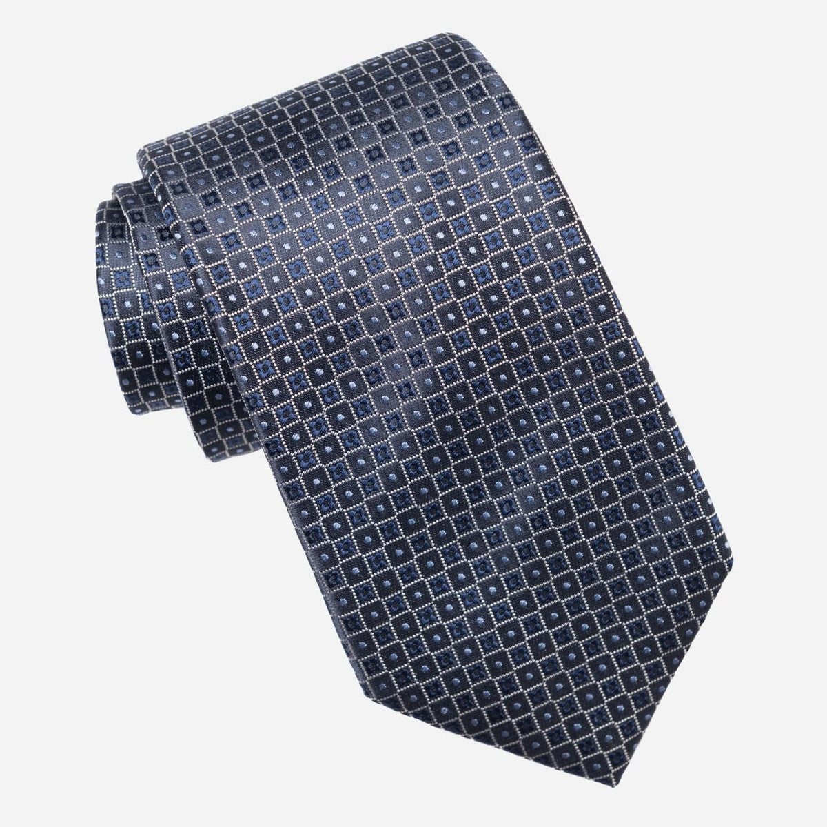 Blue Formal Italian Silk Jacquard Tie